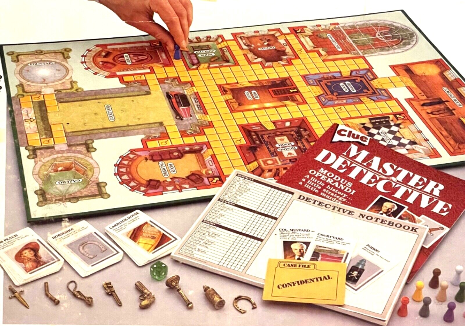 Clue Master Detective Board Game Individual Replacement Pieces Pick Your Part