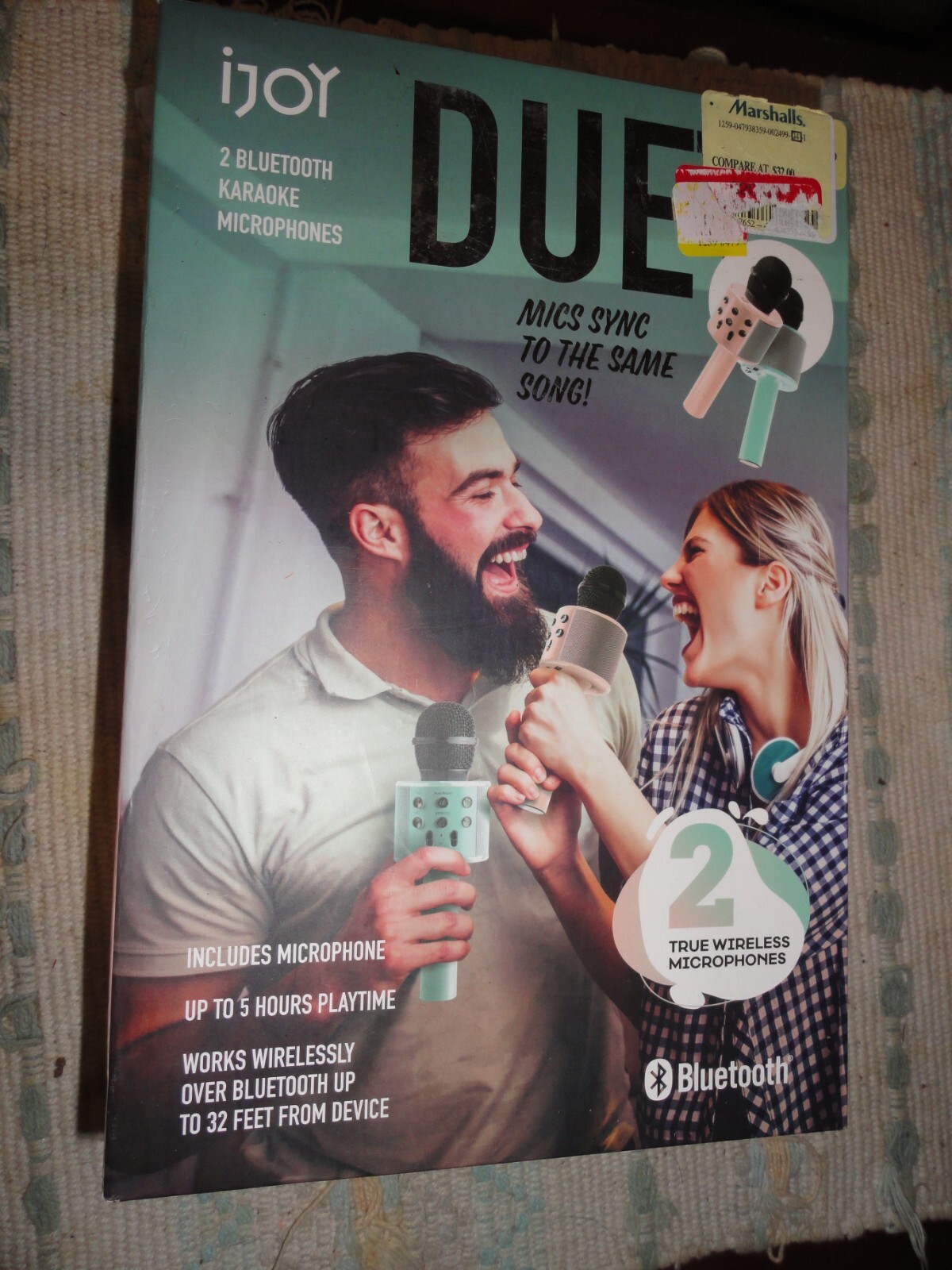 iJoy Duet Karaoke Microphones NEW SEALED Singing Toy IJKM2518