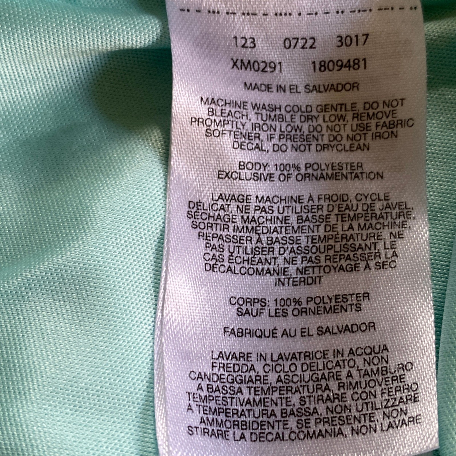 Columbia Men's Long-Sleeved Shirt Size Mint Green-Blue Logo