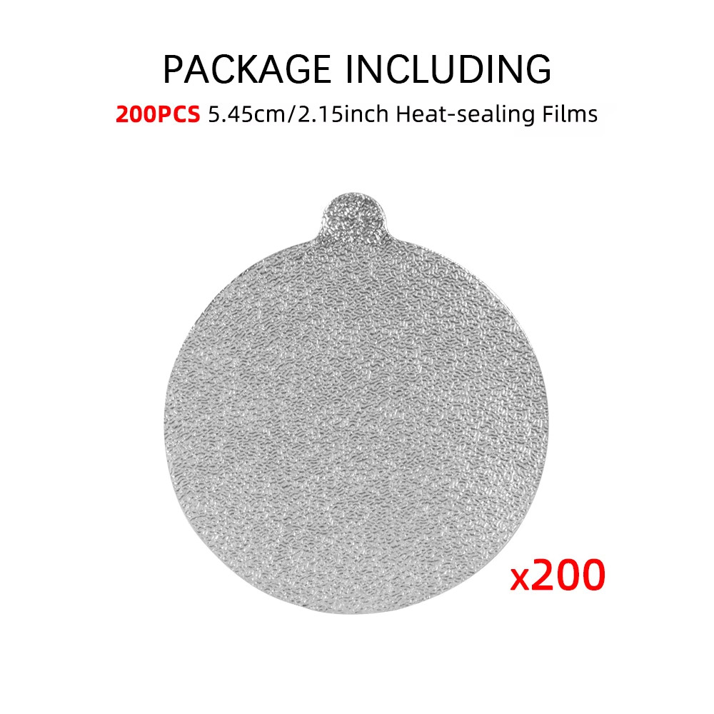 Seal Film Only 54.5Mm Non Self-Adhesive Aluminum Foil Seal Lids Heat-Sealing Fil