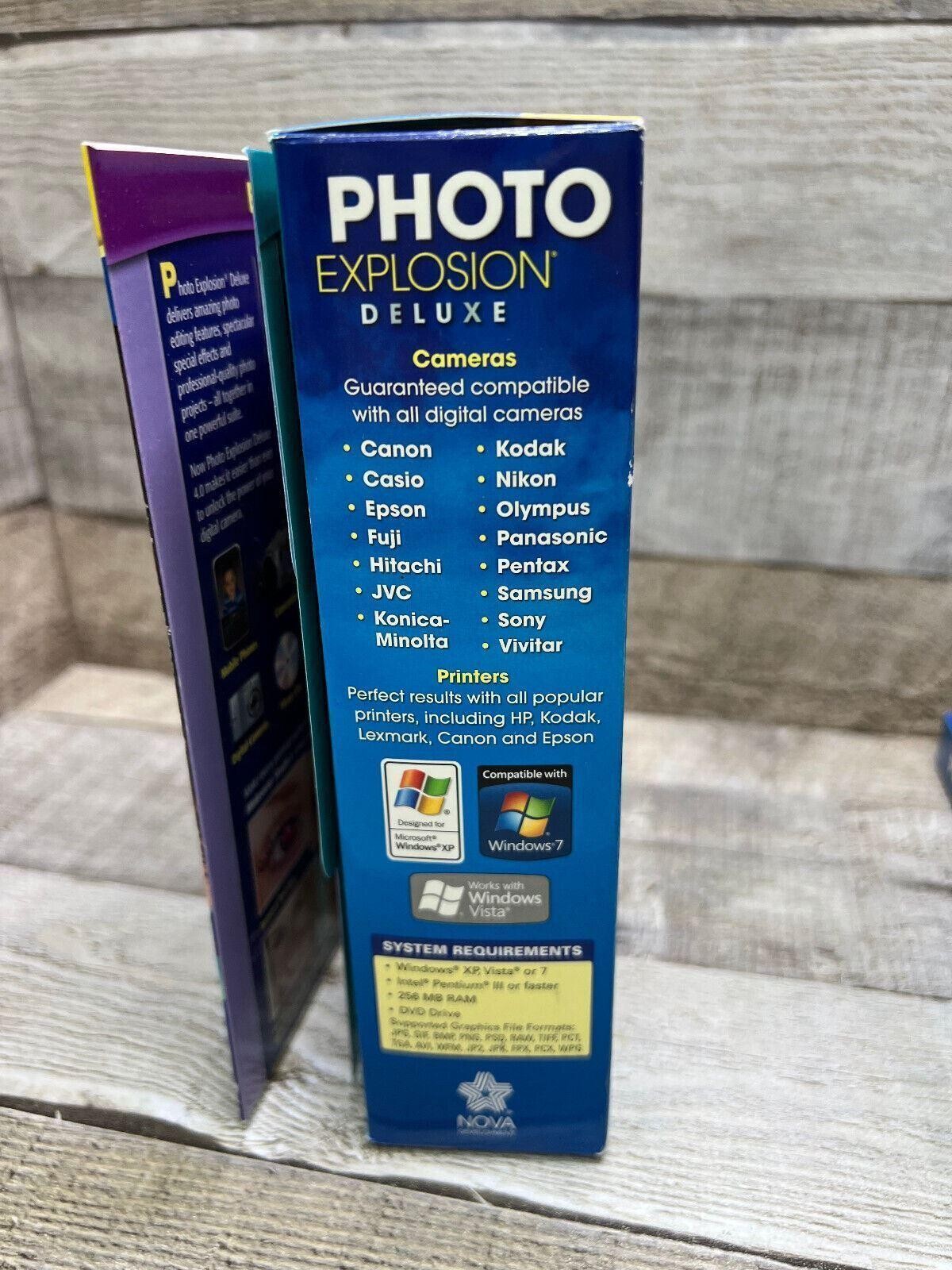 Nova Photo Explosion Deluxe 4.0 PC Software Digital Editing Windows XP Vista 7