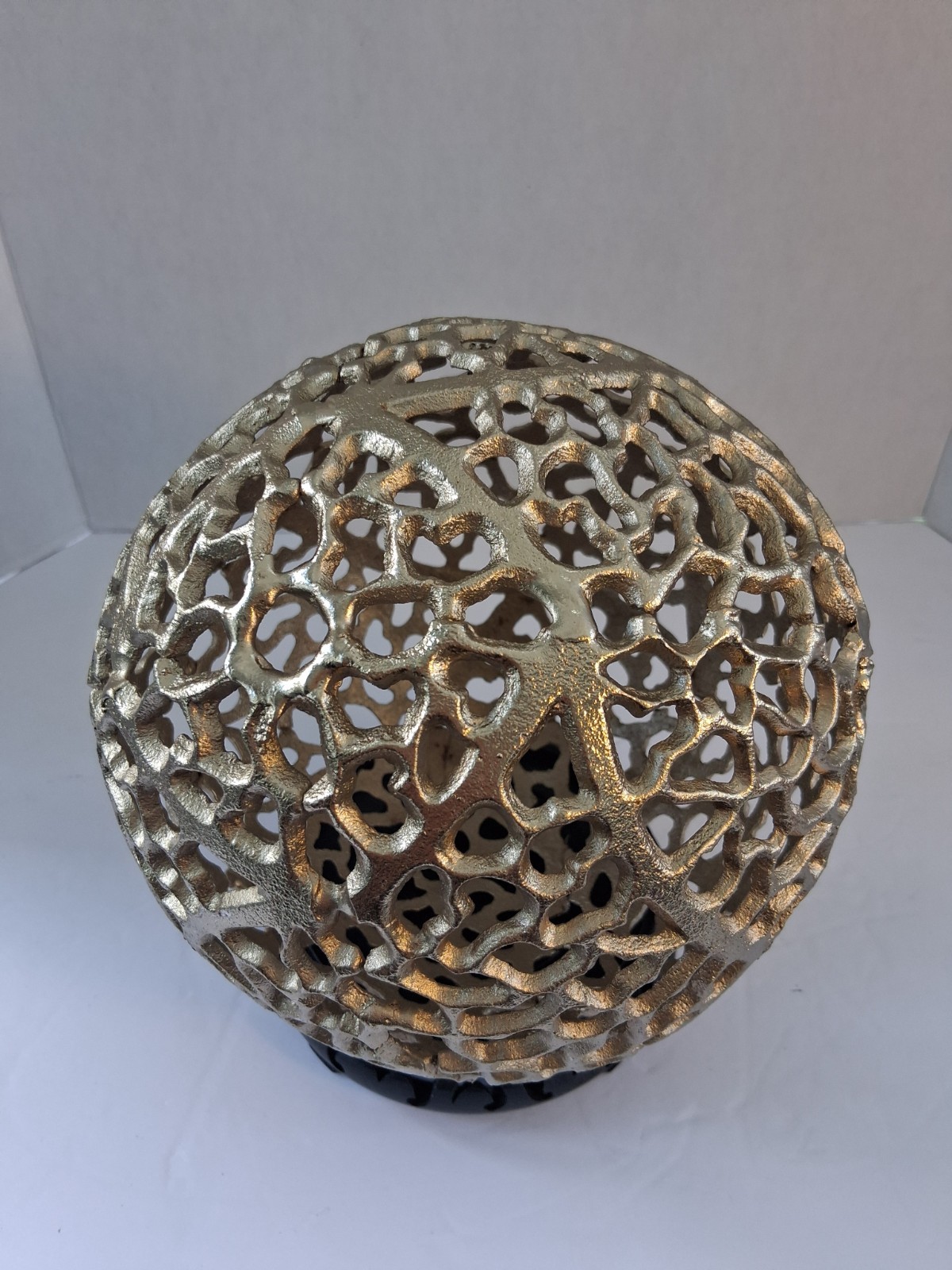 Metallic Gold Fillagree Sphere/Orb