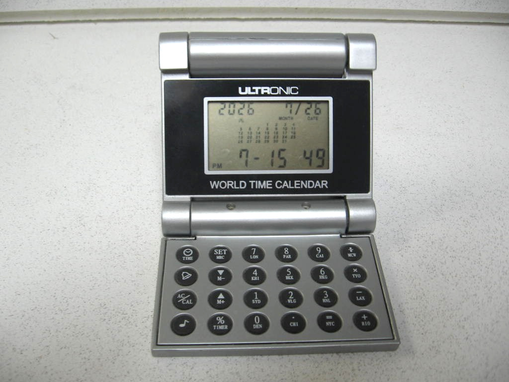 Ultronic Travel World Time Calendar Clock Calculator Tested