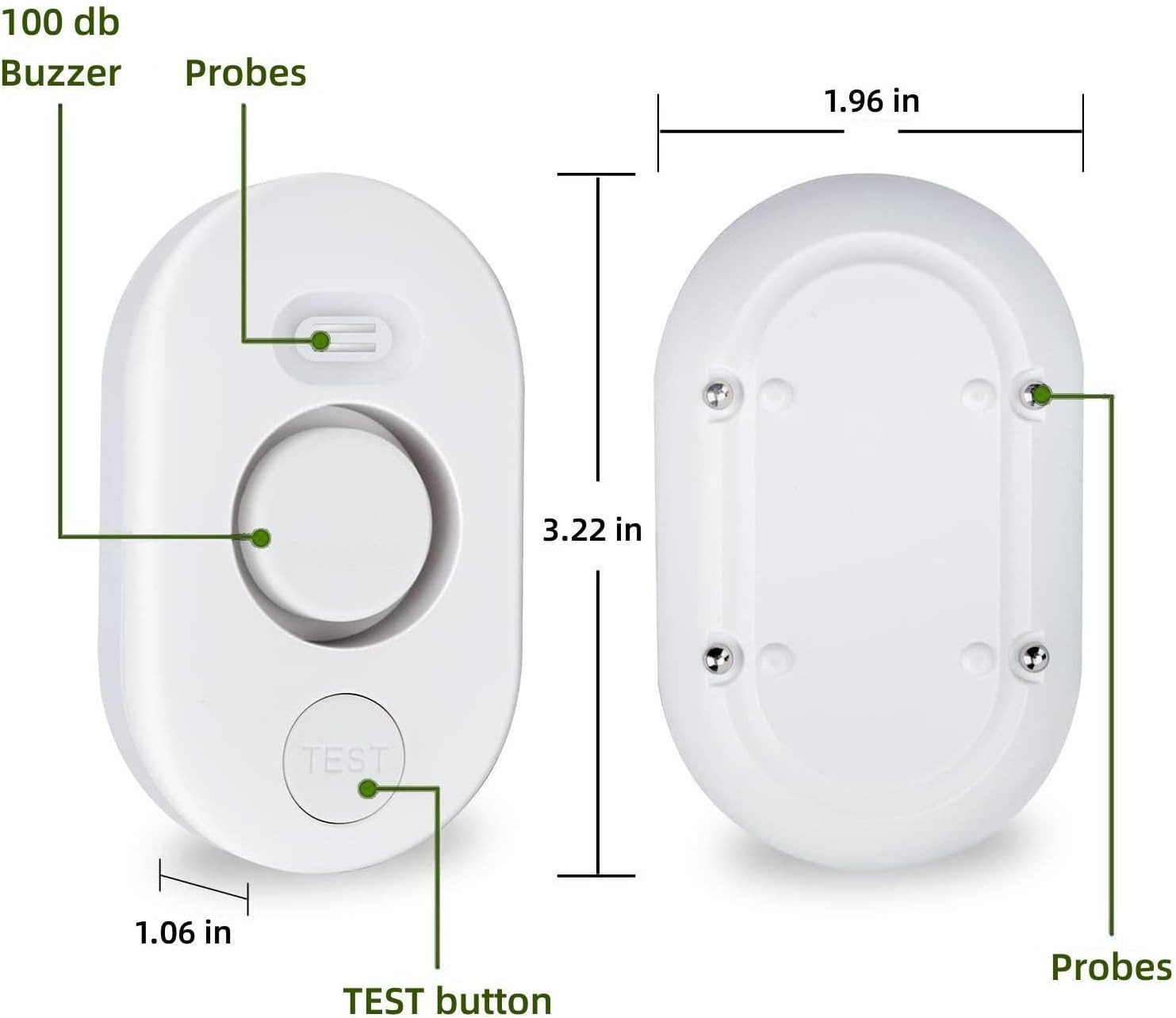 Water Leak Detector Sensor Alarm: Home Water Flooding Monitor Smart Sink Over...