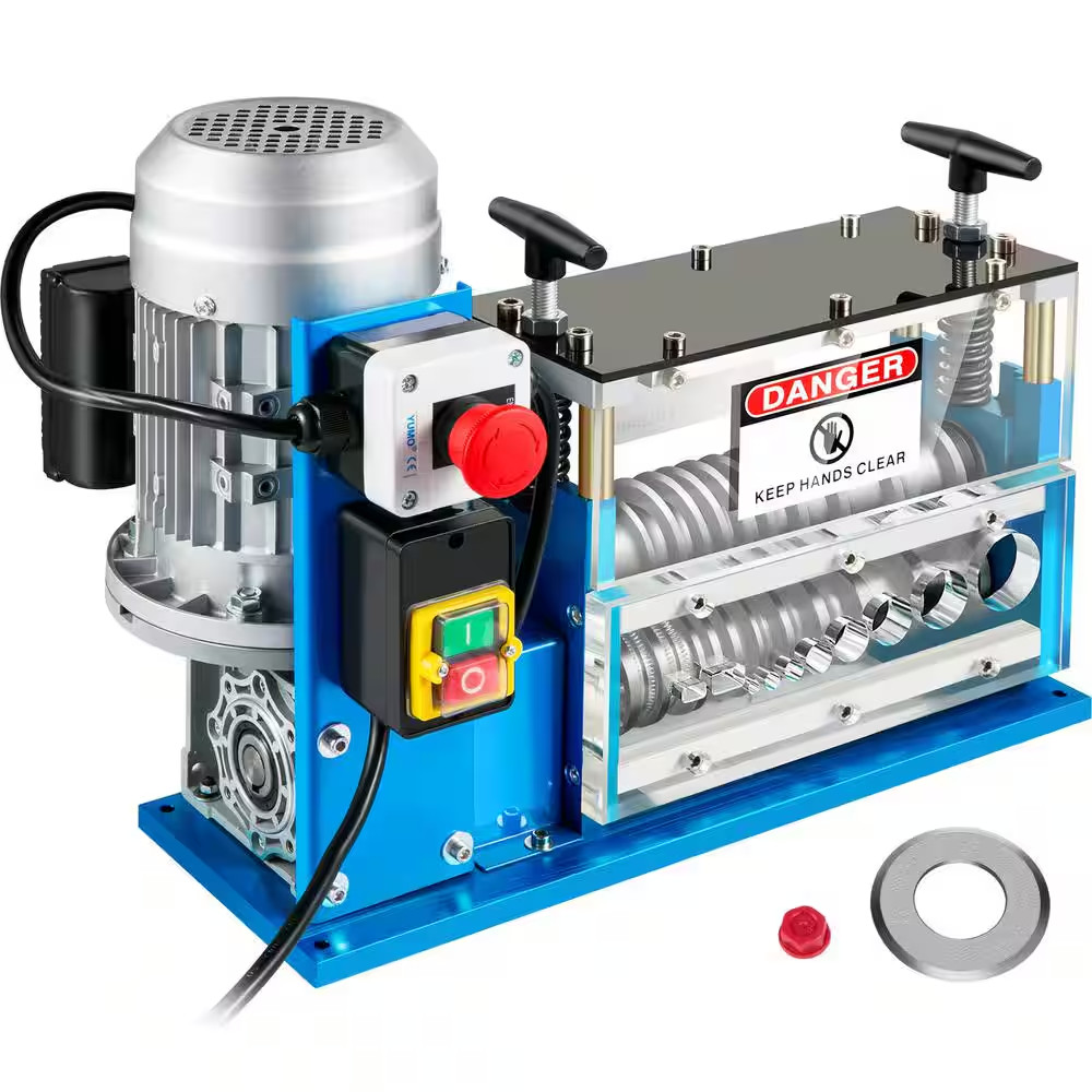 Electric Wire Stripping Machine, 370W 0.06-1.5 In. Automatic Motorized Cable Str