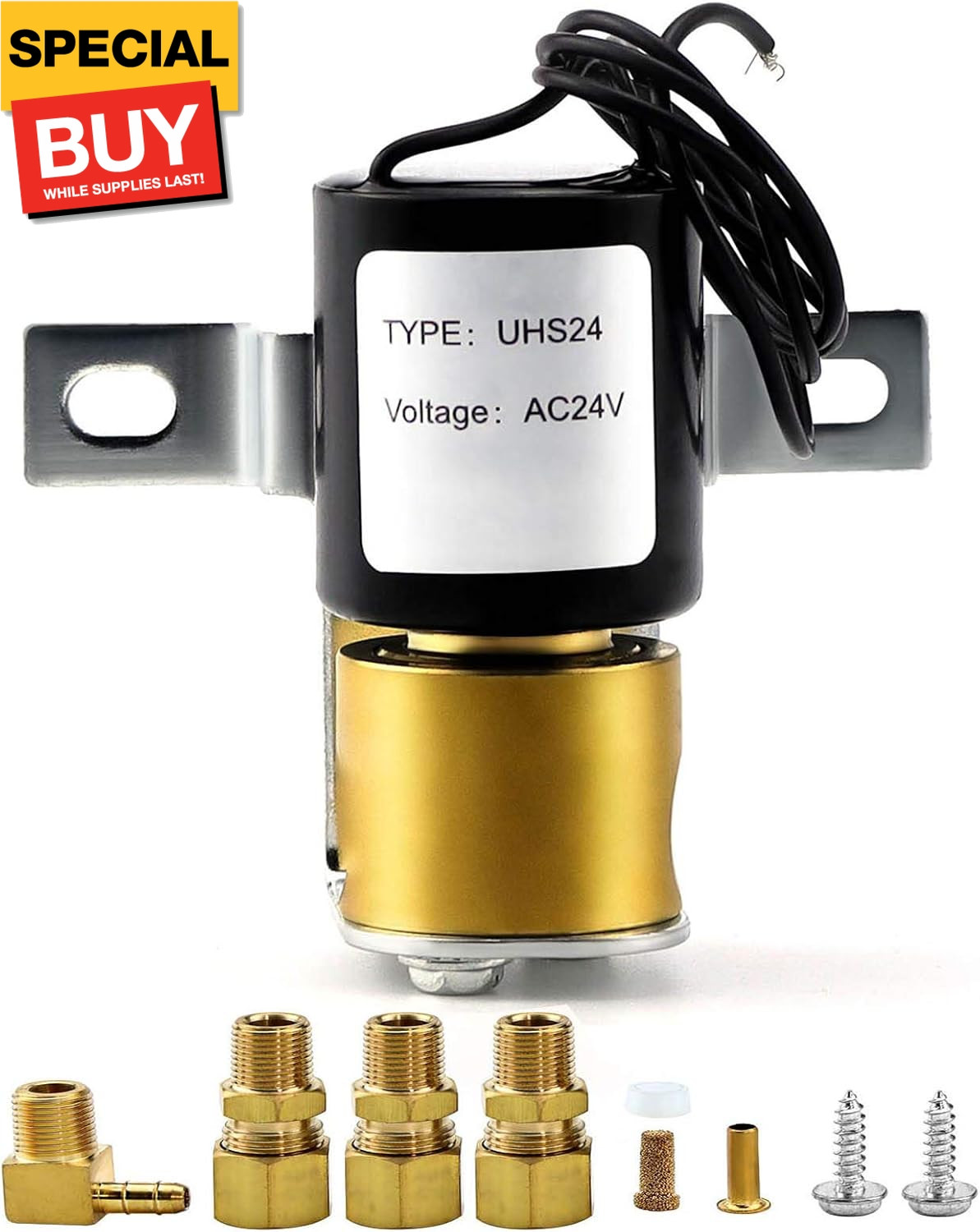 Universal Humidifier Solenoid Valve Replacement Kit UHS24 24V by