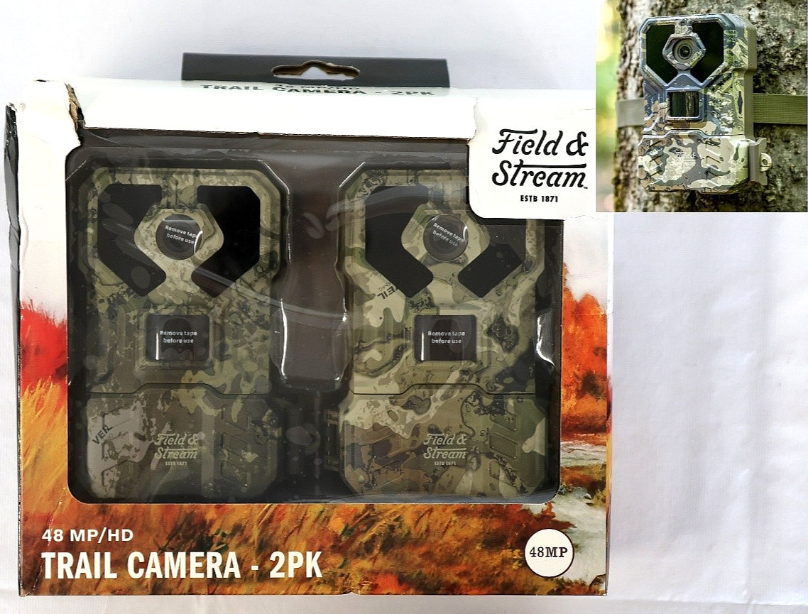 FIELD & STREAM 48 MP/HD TRAIL CAMERA 2PK