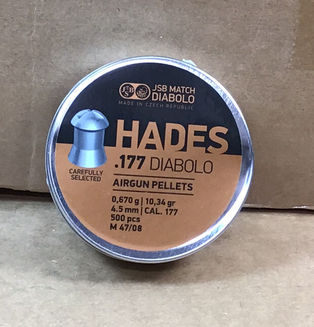 JSB Hades Diablo .177 Caliber 500 Count