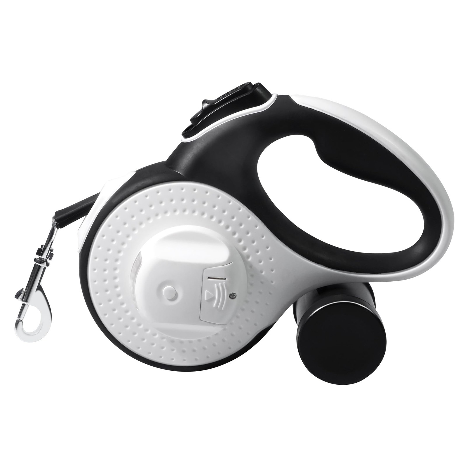 Retractable Dog Leash 16 ft 360 Tangle Free Reflective for 60lb Dogs White