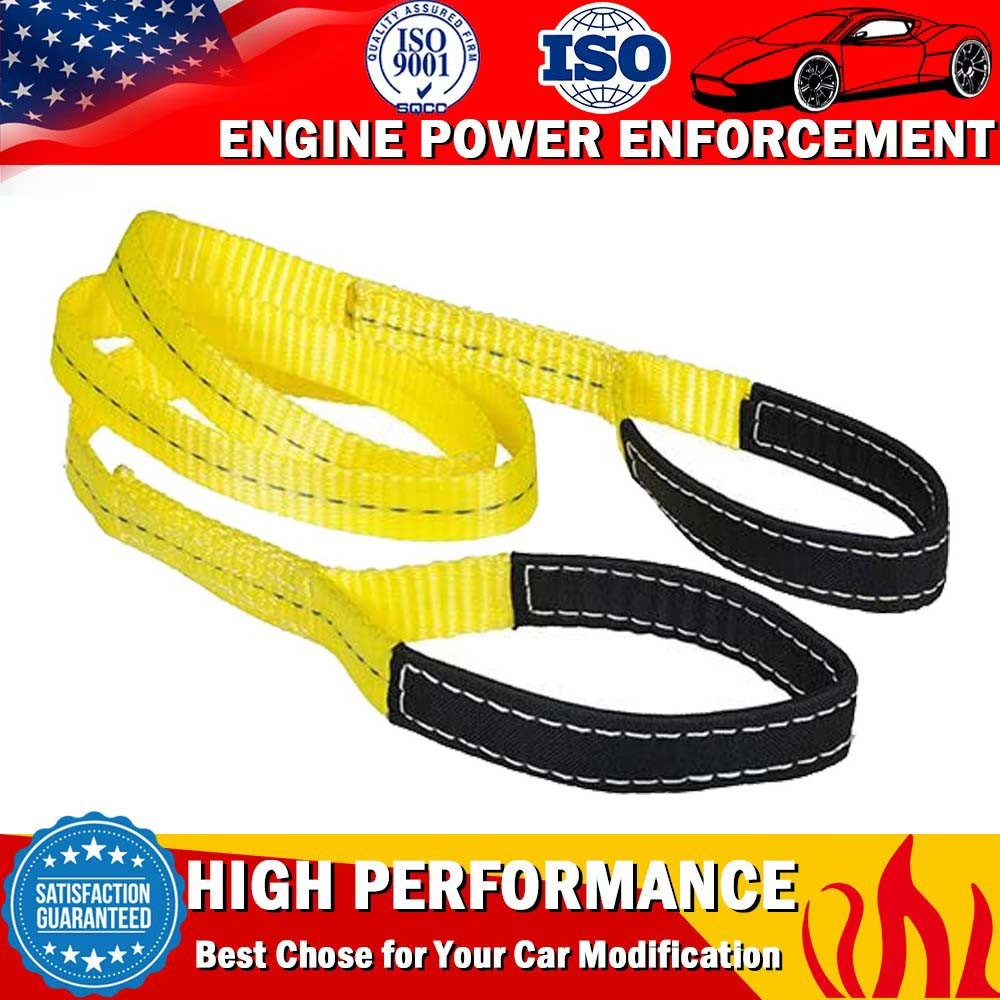 6' x 2" Nylon Lifting Slings Eye & Eye Heavy Duty Rigging Towing Recovery Strap
