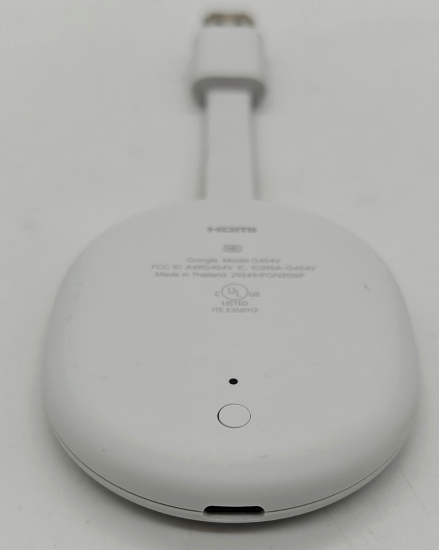 Google Chromecast with Google TV HD G454V Streaming Device White Unit Only