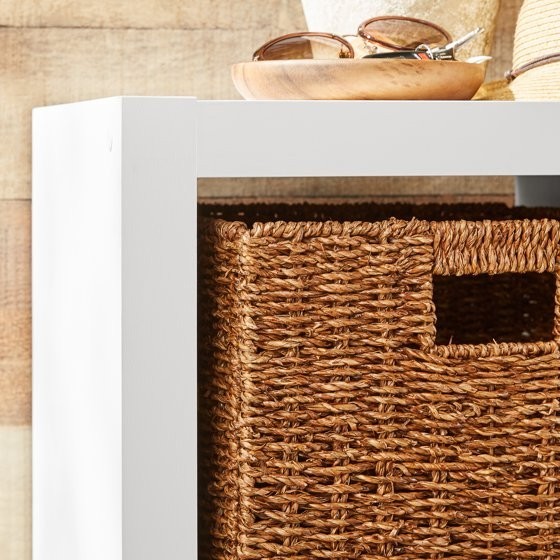 Better Homes and Gardens 2 Cube Storage Organizer, White Texture