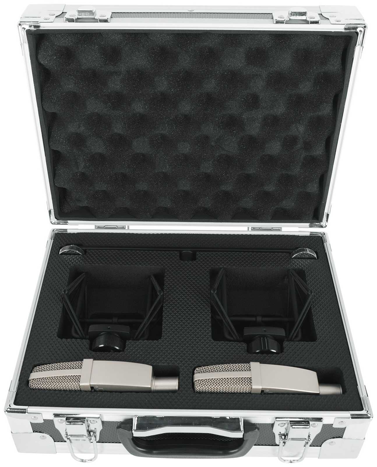 2) Se Electronics T2 Studio Recording Microphones w/Titanium Capsules+Mount+Case