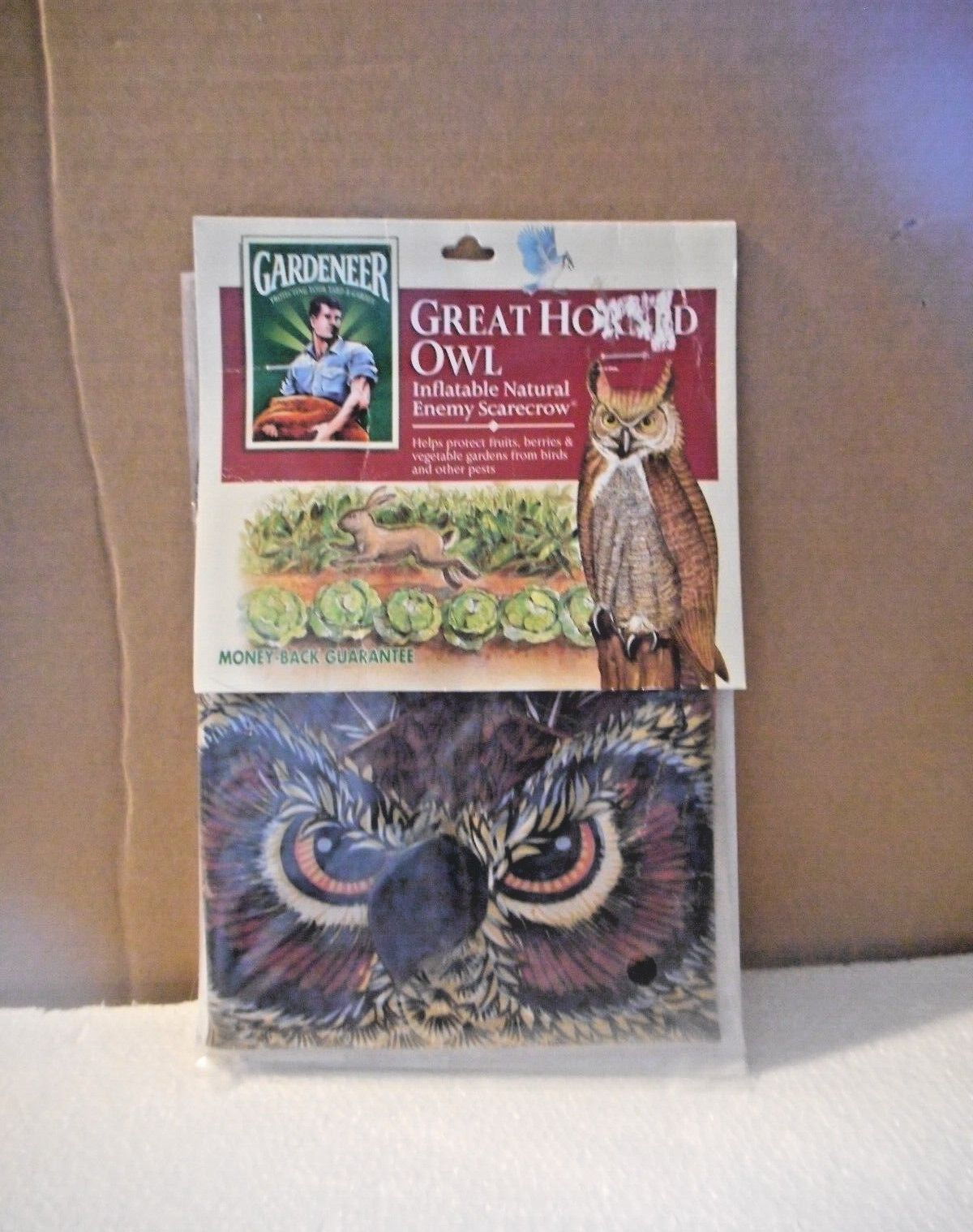 1997 Dalen Products Lifesize Inflatable Great Horned Owl Sealed