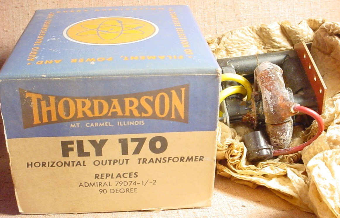 Thordarson FLY170 Horizontal Transformer 1960s NOS For Admiral 79D74-1/-2