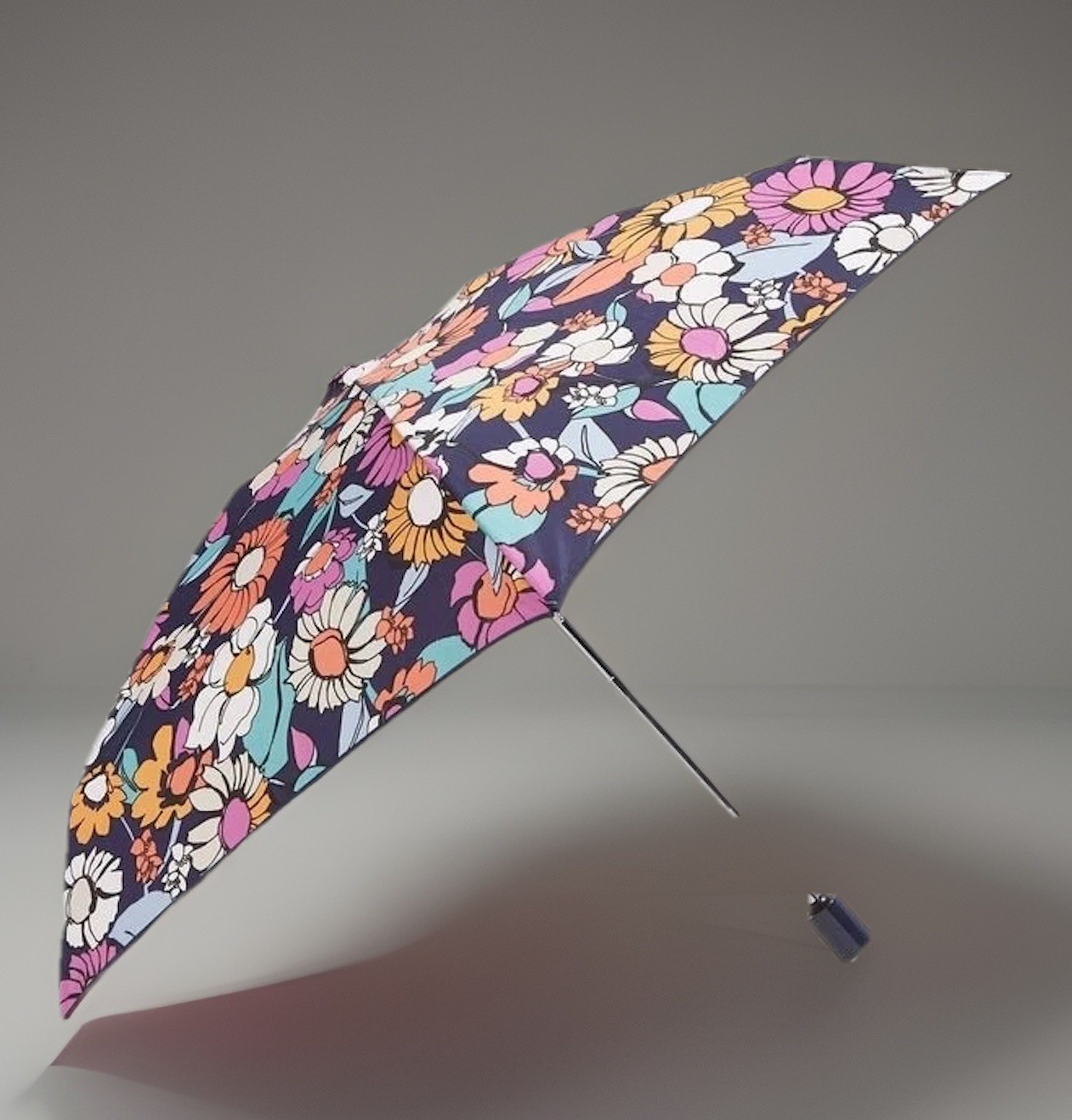 Vera Bradley Automatic Open/Close Mini Umbrella, Floral Santa Fe Sun
