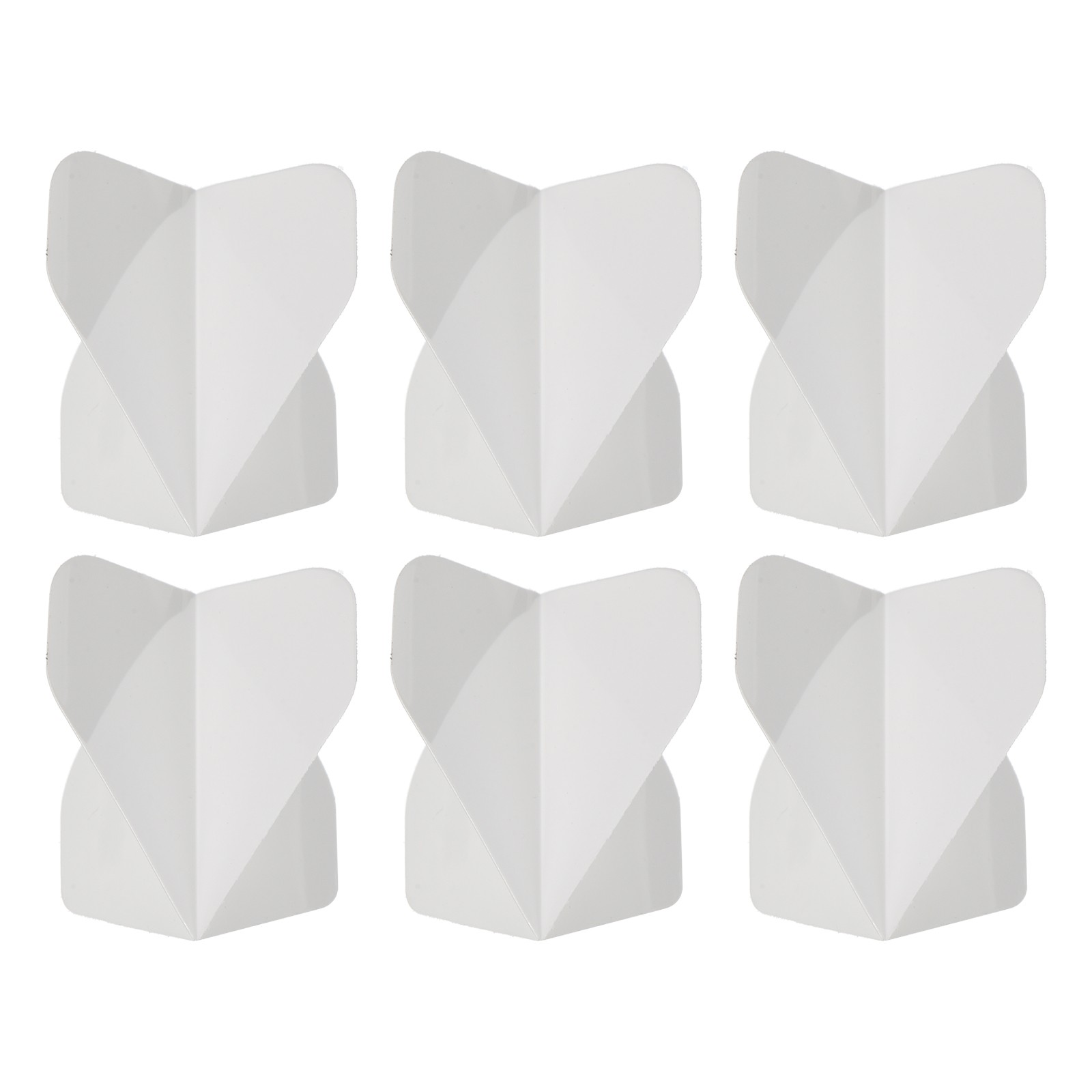 Dart Flights, 6 Pack PET Darts Accessories White