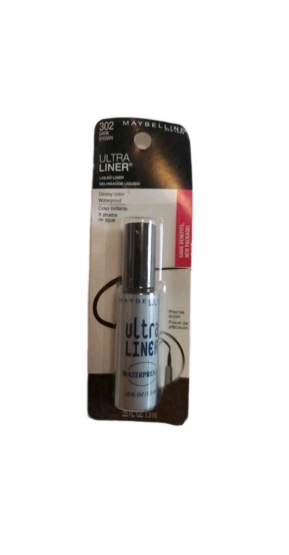 Maybelline Ultra Liner 302 Dark Brown Liquid Eyeliner Sealed