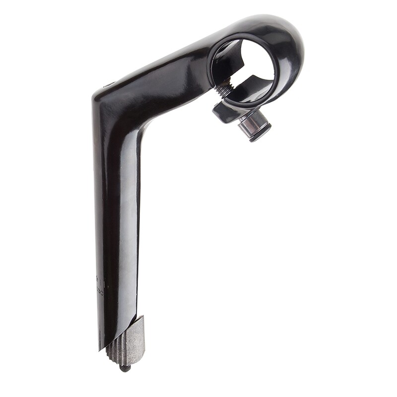 Sunlite Black Alloy Quill Stem 25.4mm 25 Degree Bicycle 180mm Quill 1-Bolt