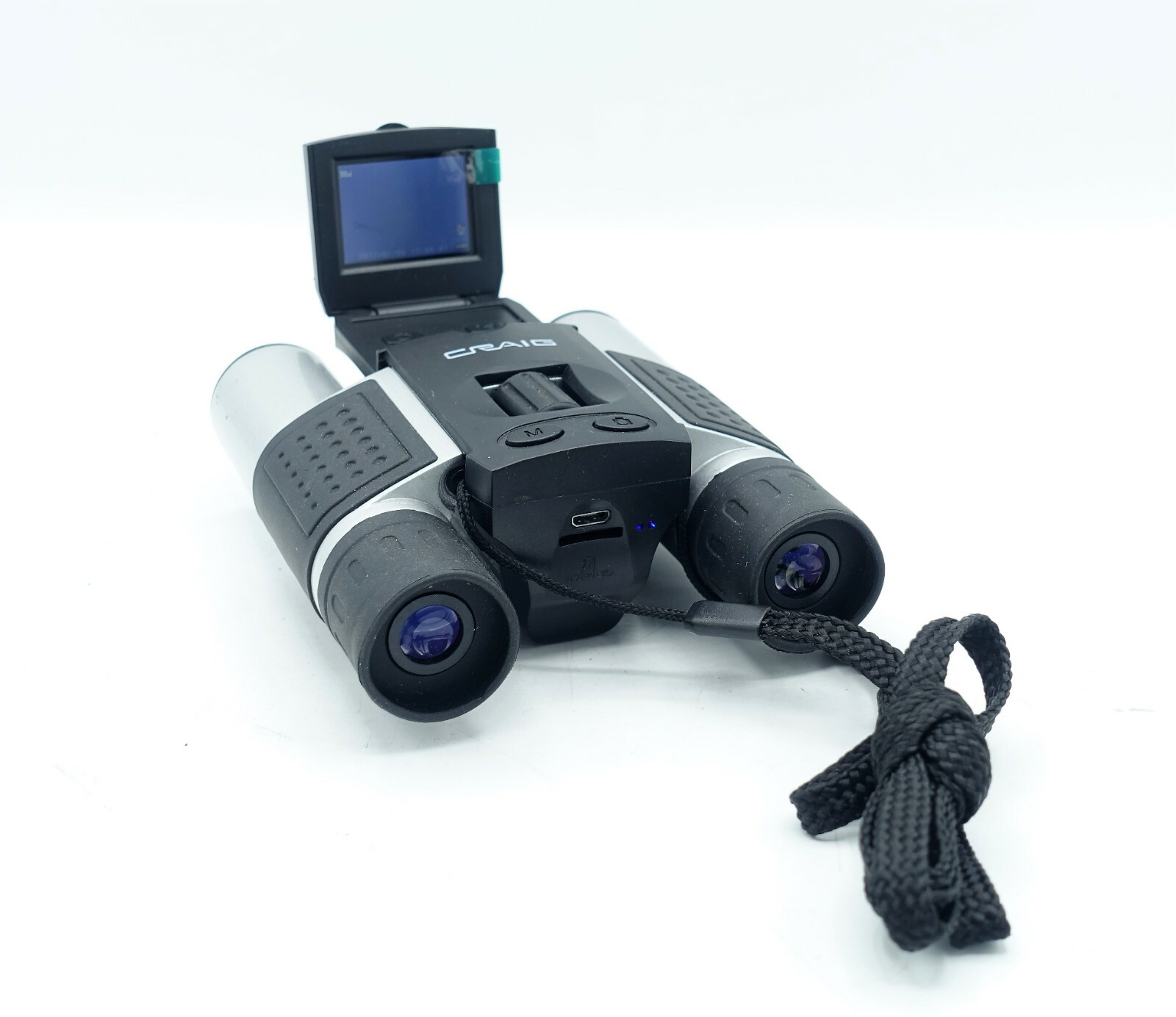 Craig CAC378 Binoculars with Digital Camera & 1.5" LCD Display in Black / Silver