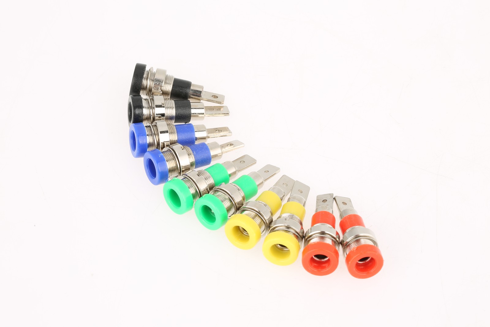 10 PCS Mixed Color Banana Socket 4.0mm Jack For Panel Mounting Test Probes New
