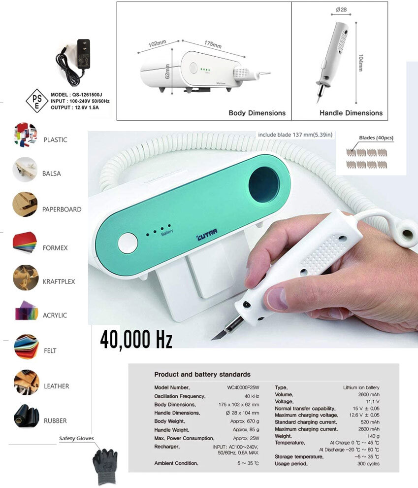 Wonder Cutter Ultrasonic Cutter / Wondercutter S (light blue)