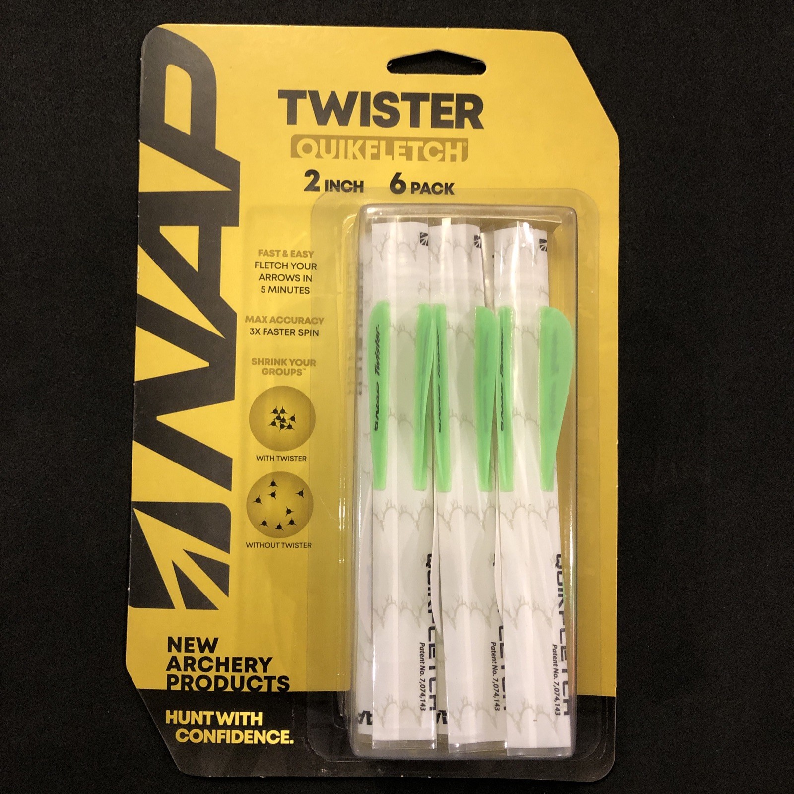 NAP Twister Quikfletch 2" 6 Pack NAP-60-638