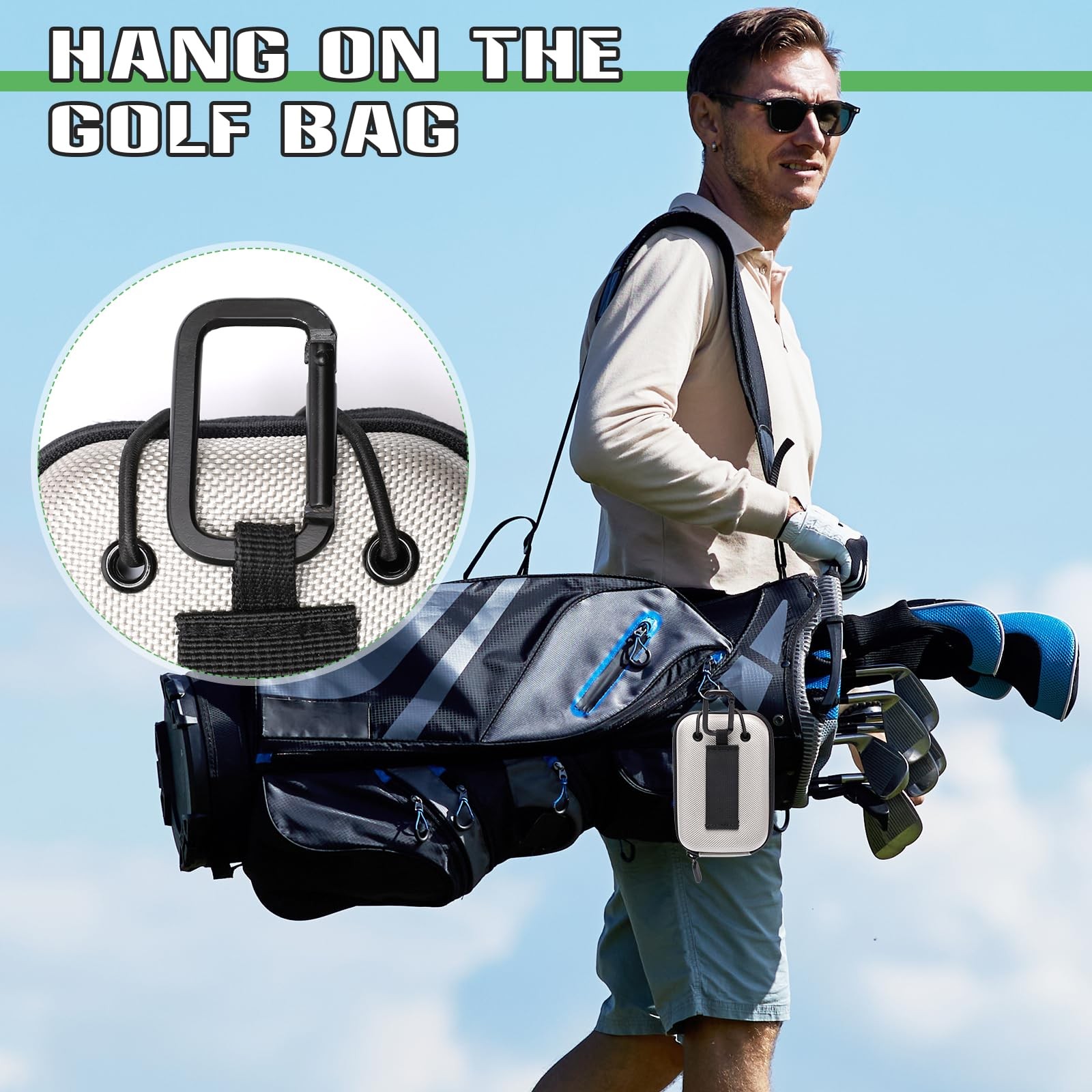 Golf Rangefinder Hard Shell Case, Hard Golf Rangefinder Case Universal Range ...