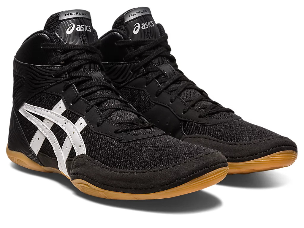 Asics Matflex 7 Boxing Wrestling Shoes Black/White