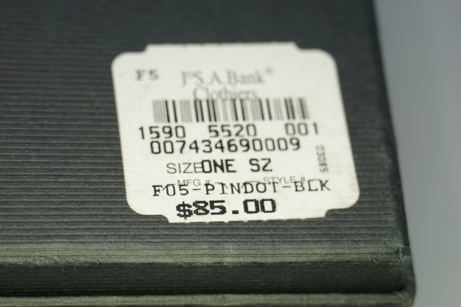 Jos. A. Bank Men's Pindot Black Tie, Bowtie & Pocket Square Set - One Size