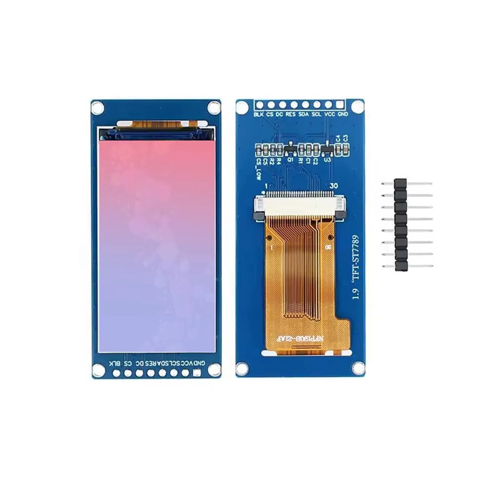 2set 1.9--IPS TFT screen with full, LCD screen, color an3368