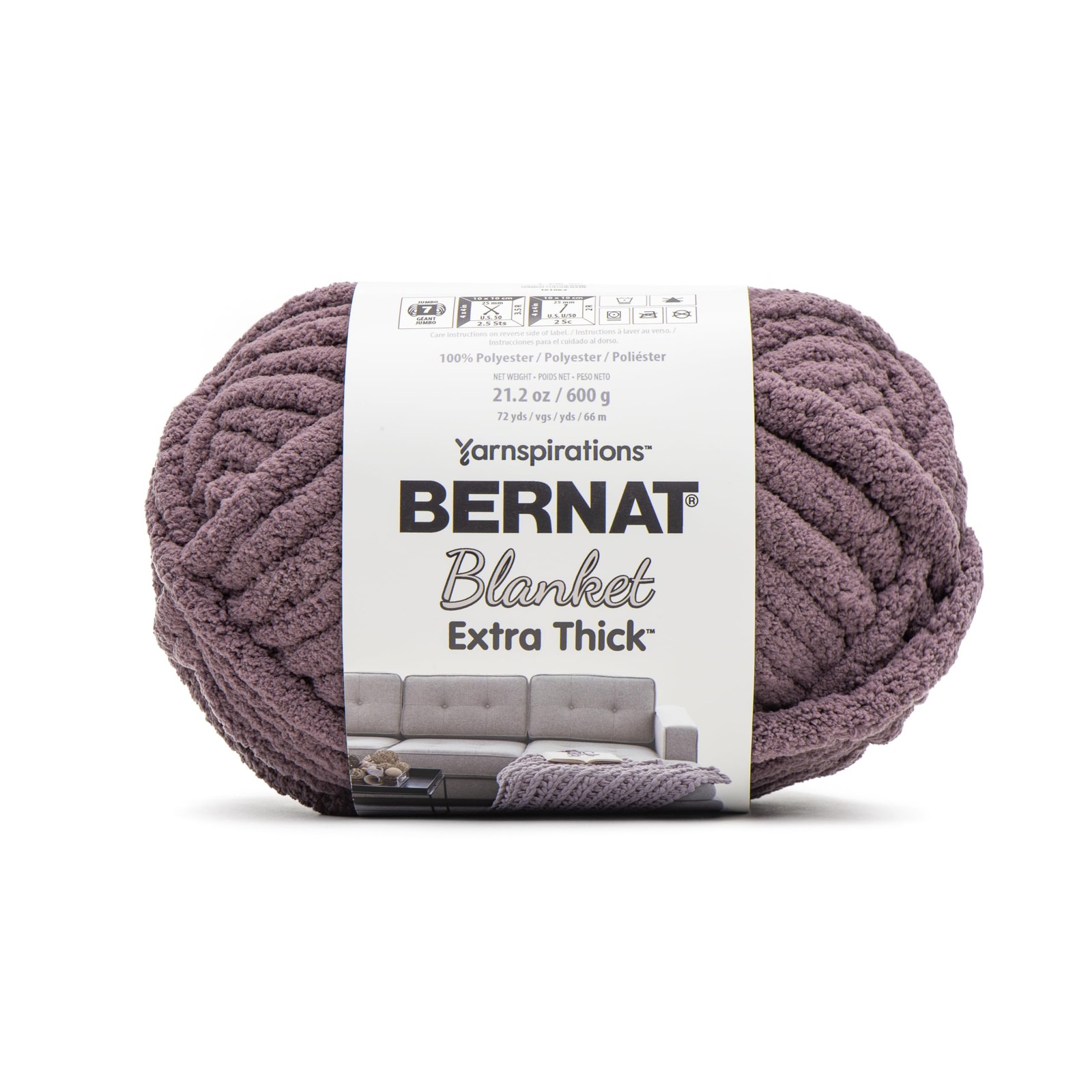 Bernat Blanket Extra Thick Lunar Purple Yarn - 1 Pack of 1 Pack,