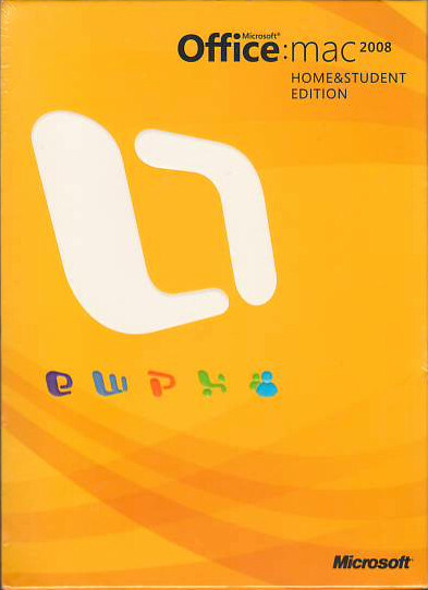 Microsoft Office Mac 2008 Home & Student Edition *New Sealed Retail Box*