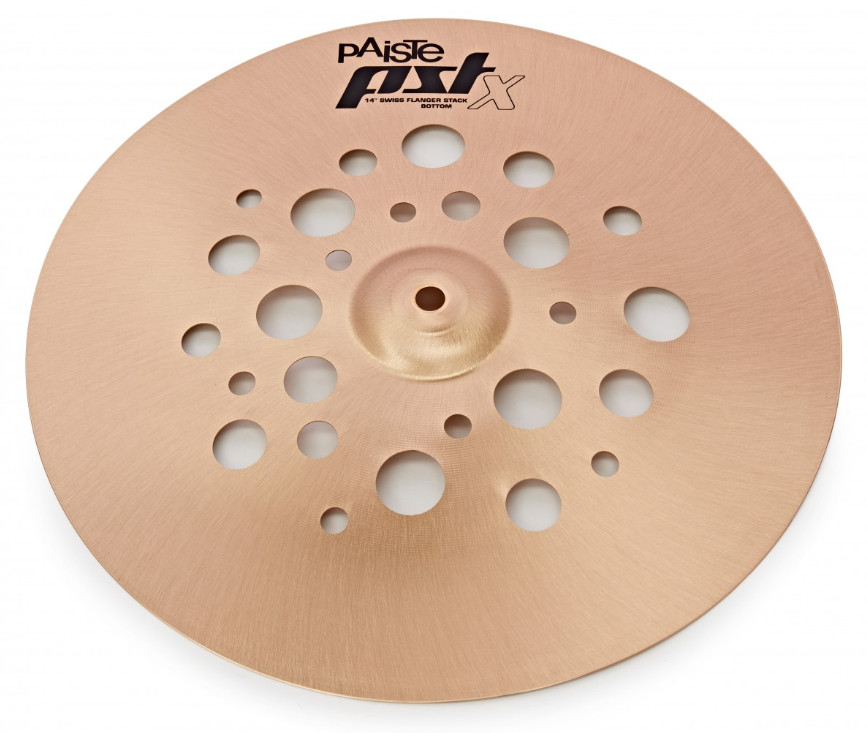 Paiste PSTX 14" Swiss Flanger Stack Cymbal Bottom/New w- Warranty/# CY0001257214