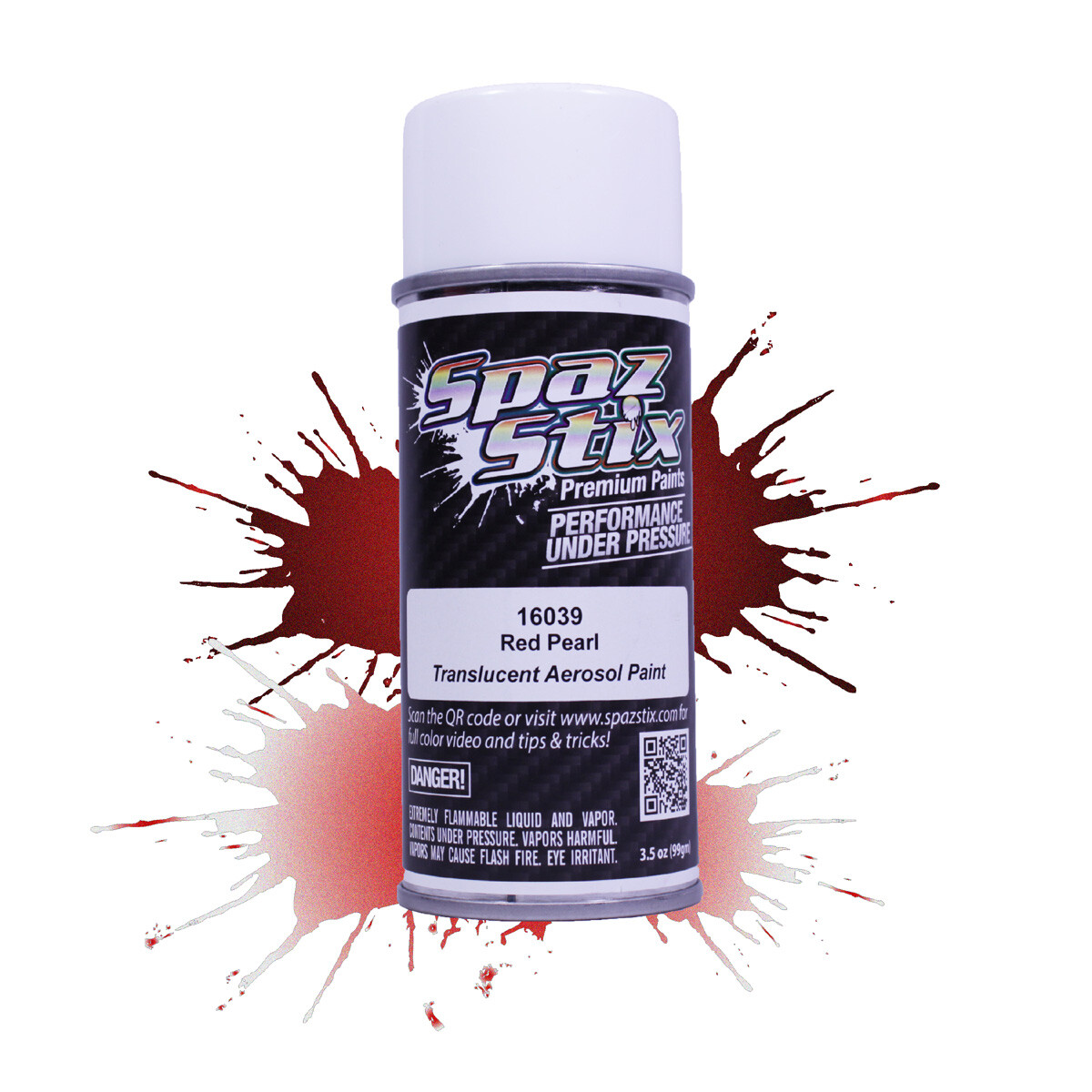 Spaz-Stix Translucent Red Pearl Aerosol Spray Paint for RC Lexan Bodies