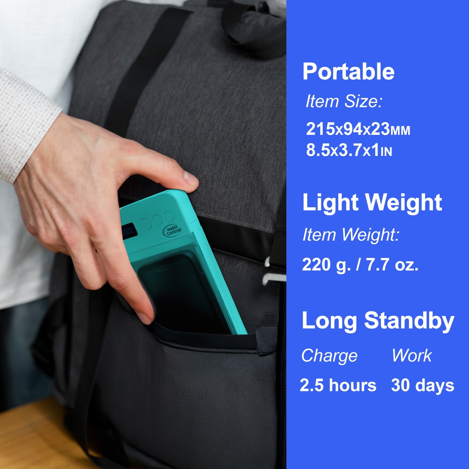 Habit Control Phone Lock Box for Cell Phone | Timer Lock Box | Turquoise
