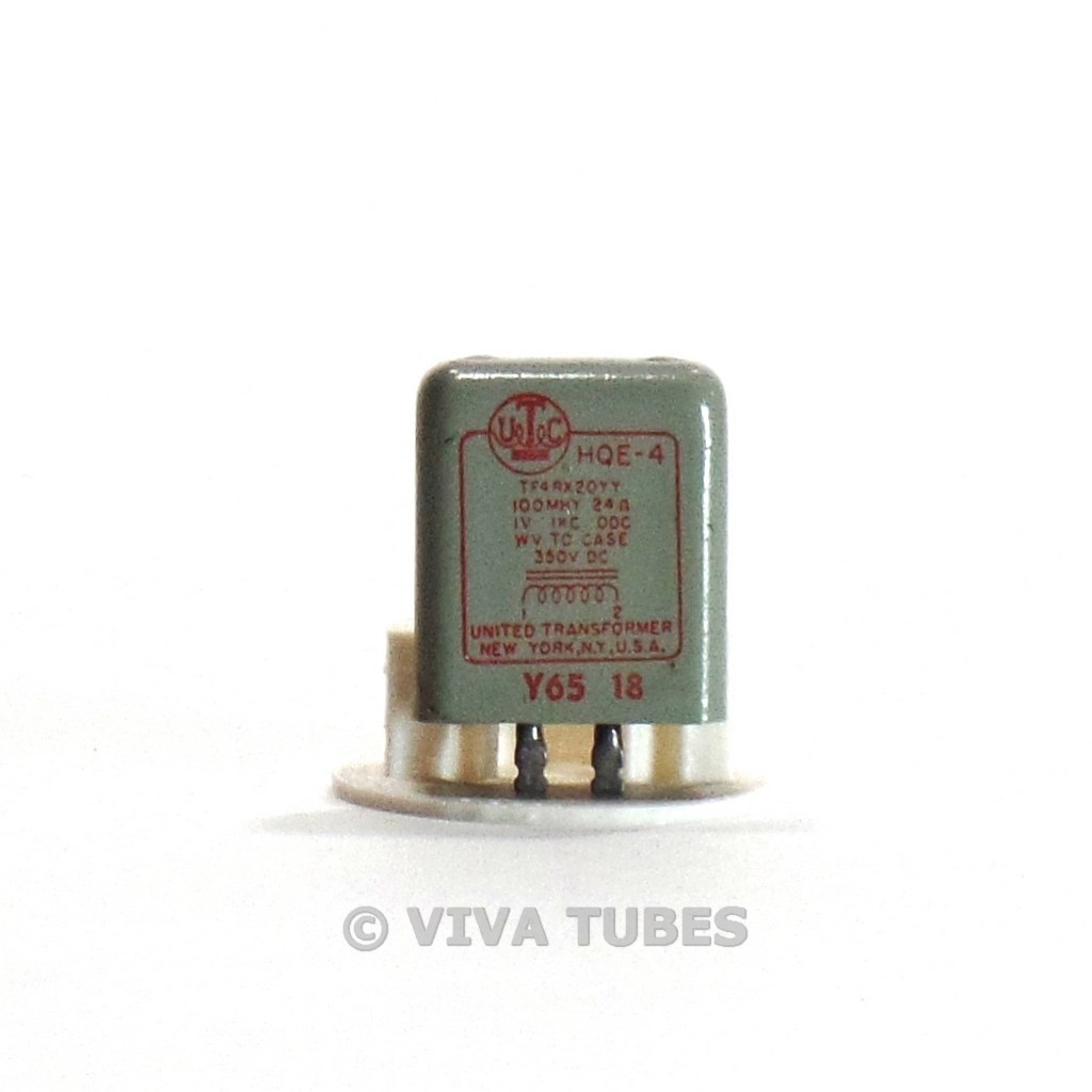 Vintage UTC HQE-4 Toroid Inductor Transformer 100MHY 24ohm, 1V 1KC 0DC