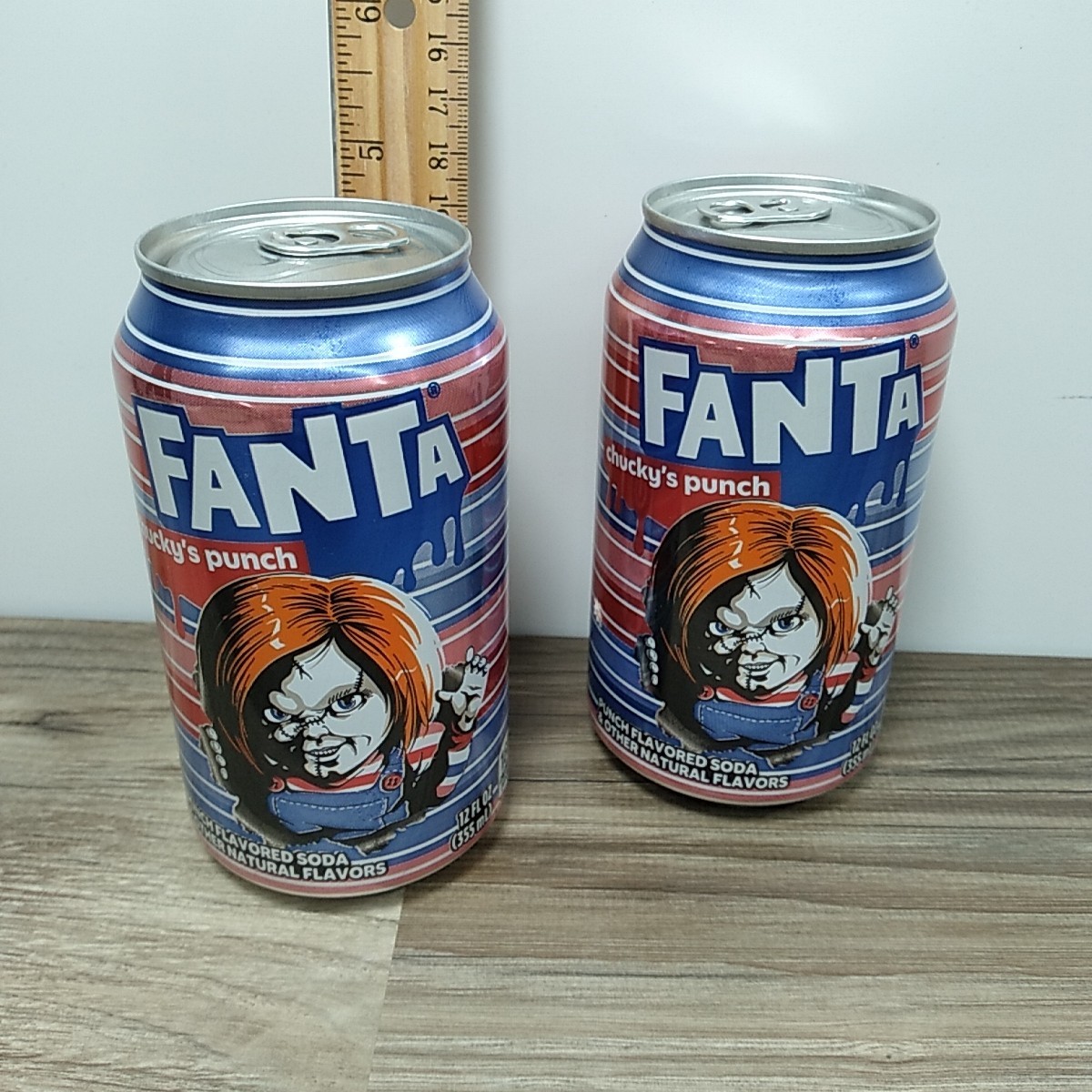 Lot Of 2 Fanta Chucky Punch Limited Edition 12 Ounce Soda Cans Sealed