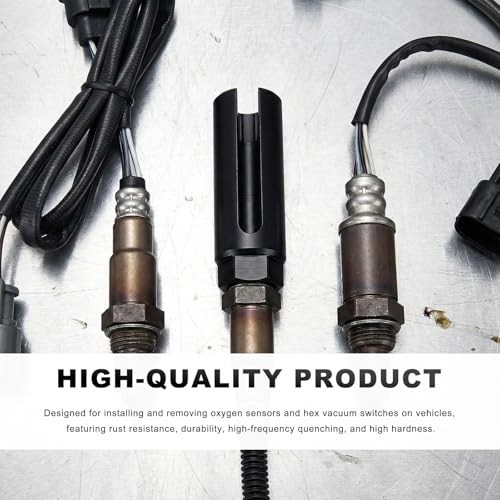 Oxygen Sensor Socket with Side Wire Cutout, 1/2" Drive x 7/8" 6 Large Opening
