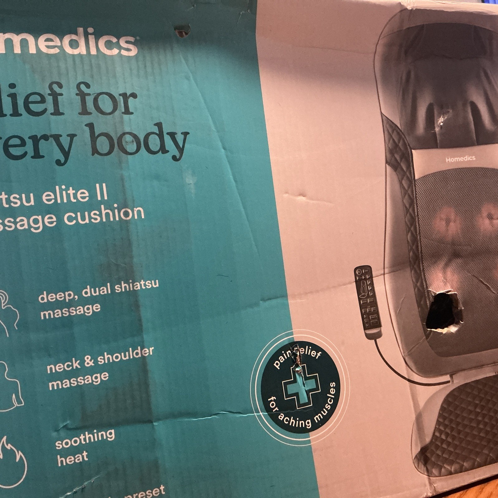 HoMedics Back Massager with Heat, Shiatsu Elite II