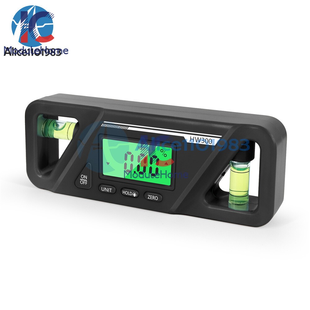 90° Degree LCD Digital Display Inclinometer Level Meter Protractor Angle Meter