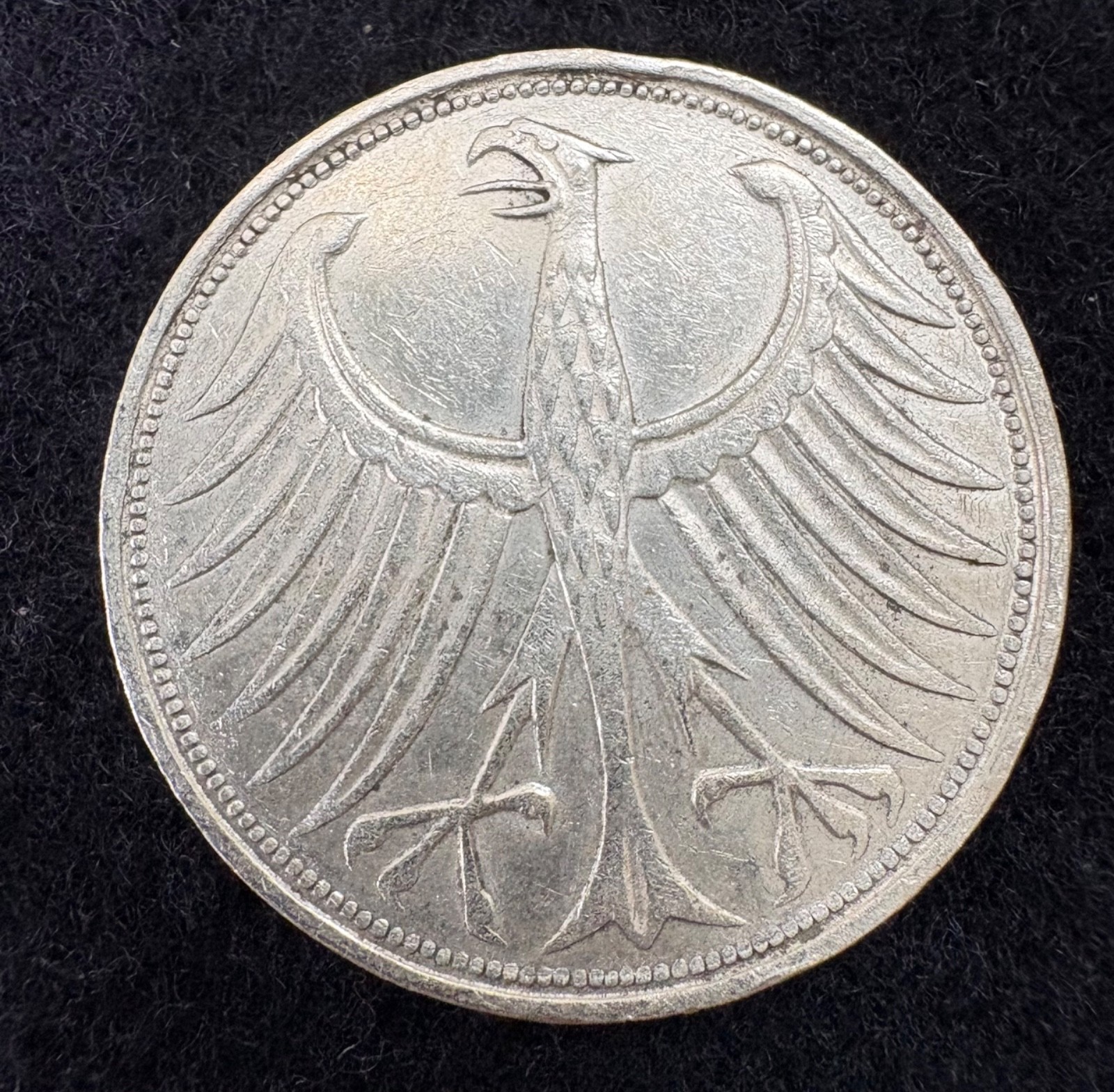 Germany, 1965-F, 5 Deutschemark, Silver, Combined shipping, INV: 1764