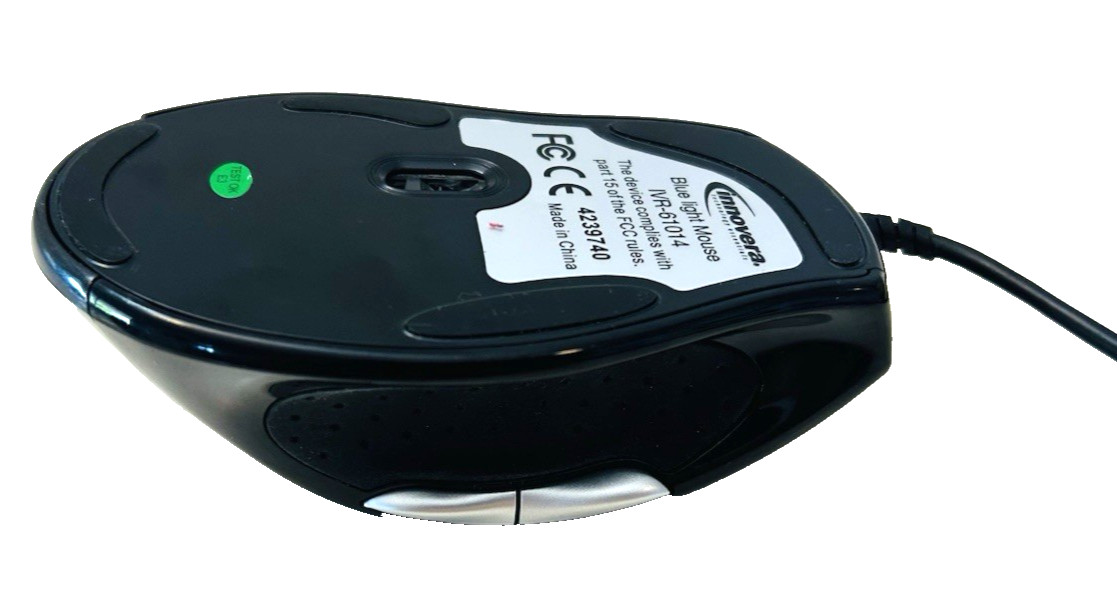 Innovera IVR-61014 Blue Light Mouse USB Wired Black