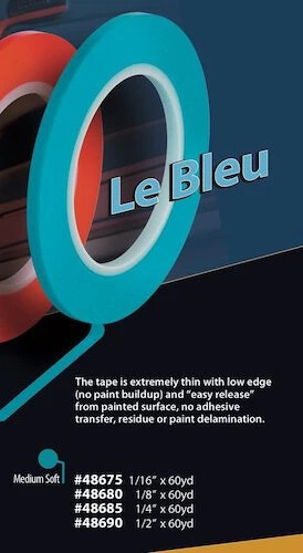 Le Bleu ProBand Fine Line Tape, 1/4in x 60 yd FBS-48685 Brand New! Custom Paint