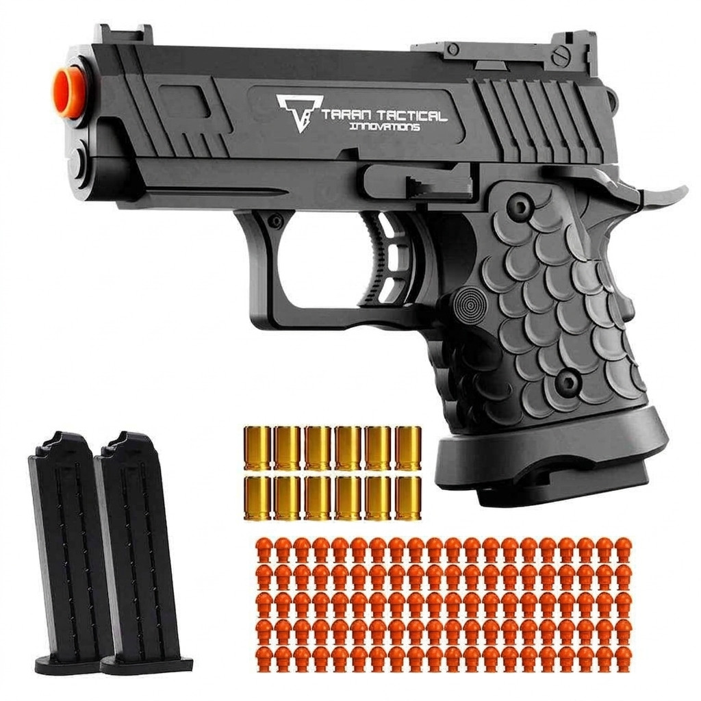 Toy Pistol 2011 1911 Compact Gun Soft Bullet Dart Foam Blaster Shell Ejecting