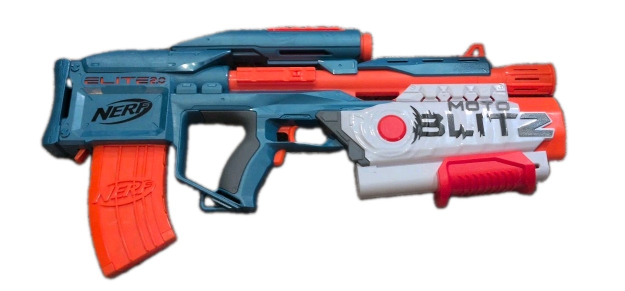 NERF Elite 2.0 Moto Blitz Dart Gun Blue-Orange