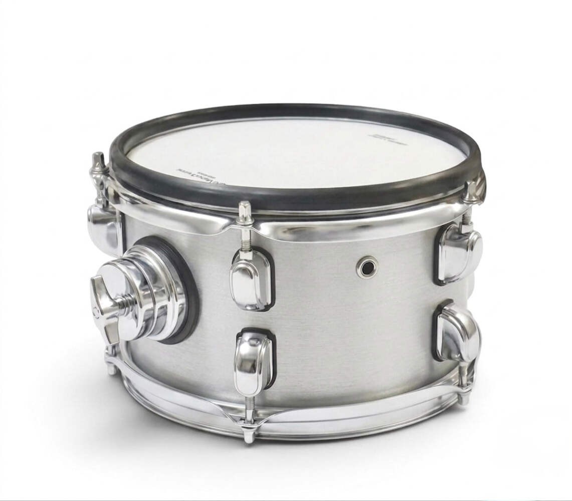 Dolby 8” Electronic White Silver TOM w 3 Triggers for Roland Alesis Drum