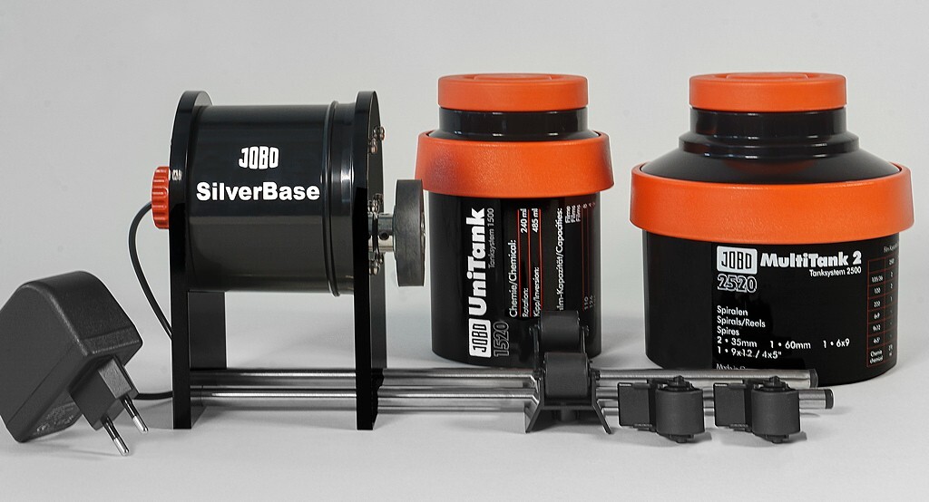 JOBO SilverBase: Compact Rotary Film Processor with 1520 Unitank + 1501 + 1504