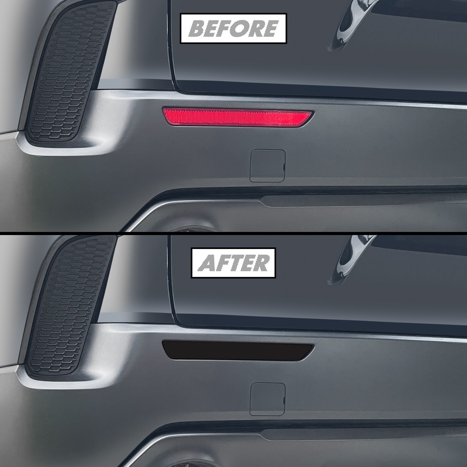 FOR 2023-2026 Mazda CX-50 CX50 Rear Reflector SMOKE Precut Vinyl Tint Overlays