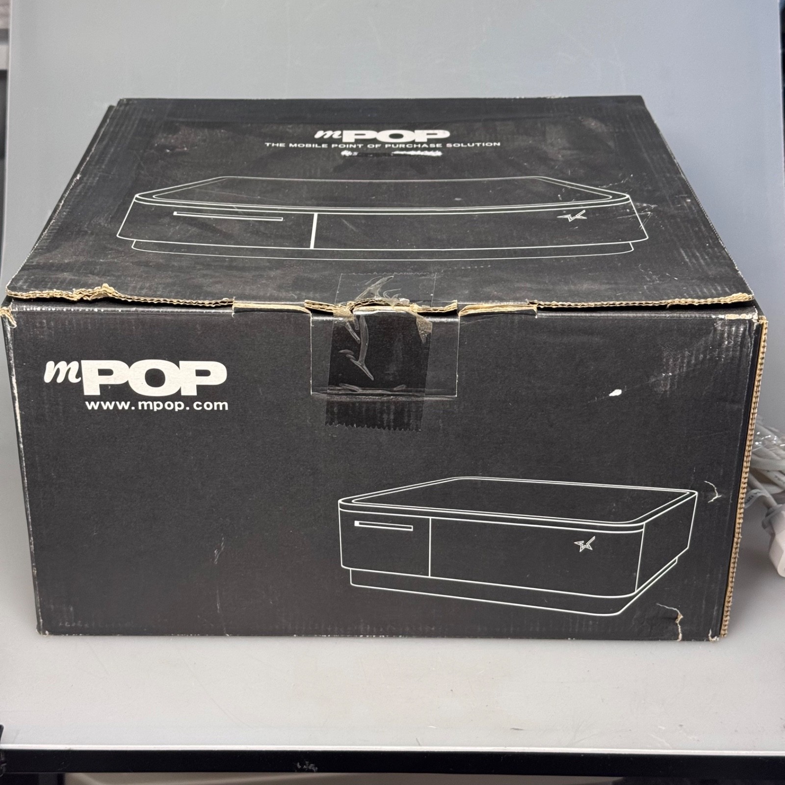 Star Micronics mPOP POP10 Receipt Printer Cash Drawer White POS Bluetooth USB